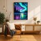Aurora Landscape Diamond Art Kits for Adults Beginners Aurora Scenery 5D Diamond Painting Kits for Adult Brilliant Starry River,DIY Full Round Gem Art Craft Paint by Diamonds,Home Wall Decor 12x16Inch